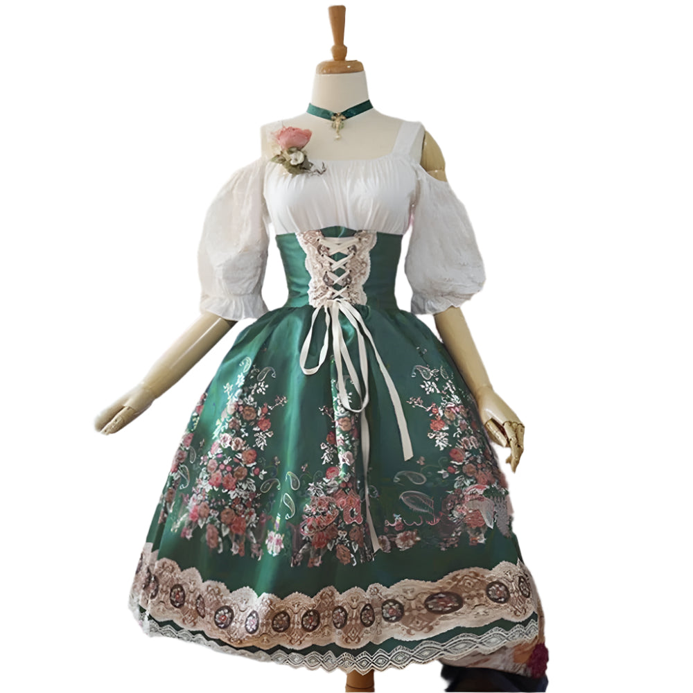 Agnes – Trachtenkleid mit Schürze – Elegantes Design für Festlichkeiten