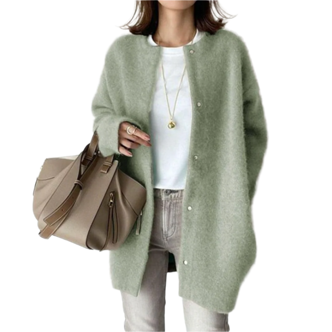 Anesa – Wollmantel Damen – Klassisch Beigefarbene Eleganz für den Winter