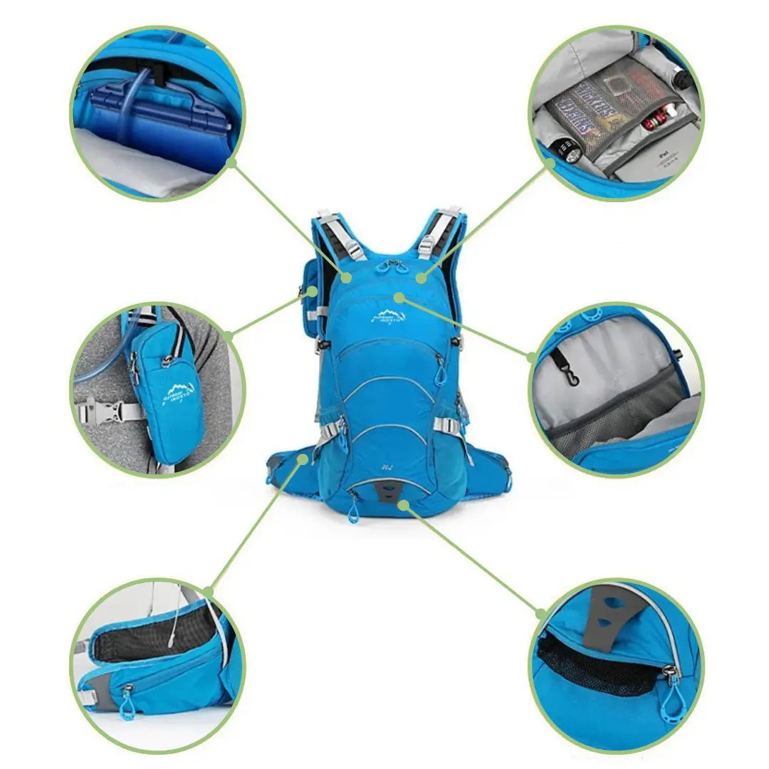 AquaTrek – Wasserdichter Wanderrucksack 20L – Ultraleicht für Outdoor-Abenteuer