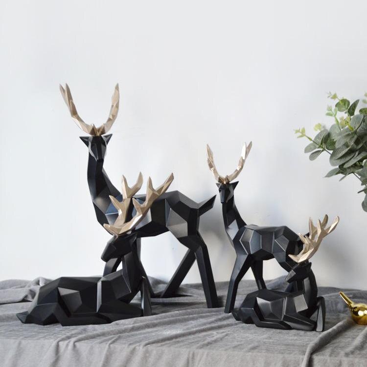 AuroraStag – Abstraktes Hirschfiguren-Set