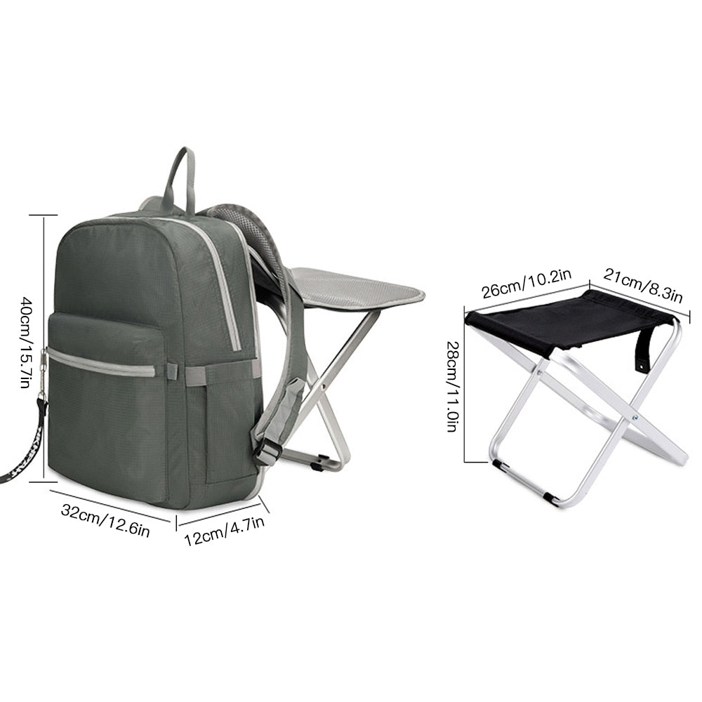 Campingstuhl Faltbar – Wasserabweisend & Integrierter Hocker – Ideal für Outdoor-Aktivitäten 5