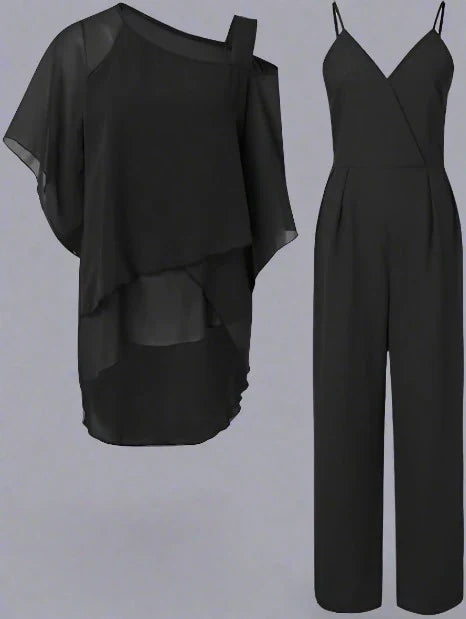 Chiffon-Set für Damen – Schulterfreies Design – Elegant & Vielseitig 2