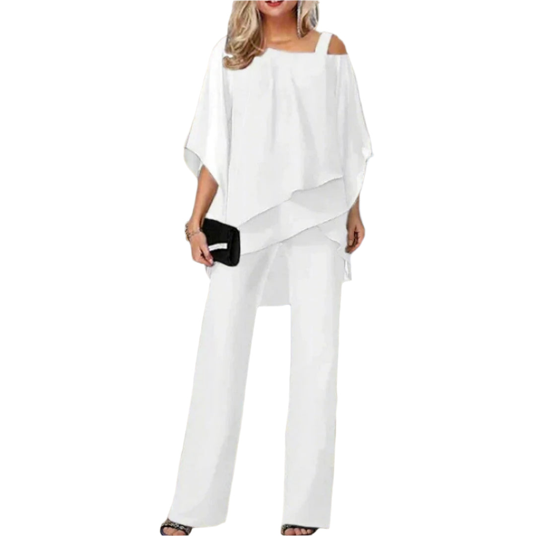 Chiffon-Set für Damen – Schulterfreies Design – Elegant & Vielseitig 5