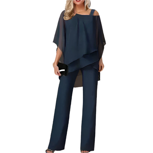 Chiffon-Set für Damen – Schulterfreies Design – Elegant & Vielseitig 6