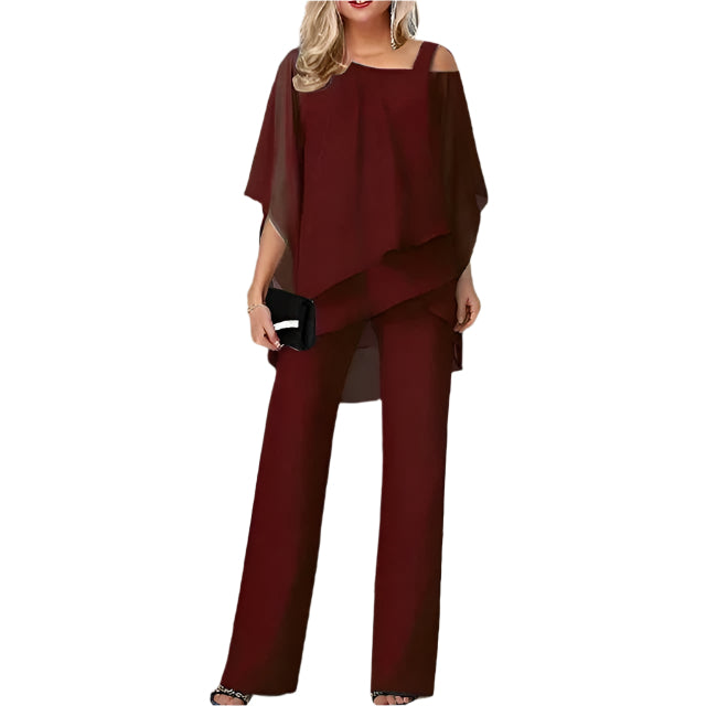 Chiffon-Set für Damen – Schulterfreies Design – Elegant & Vielseitig 7