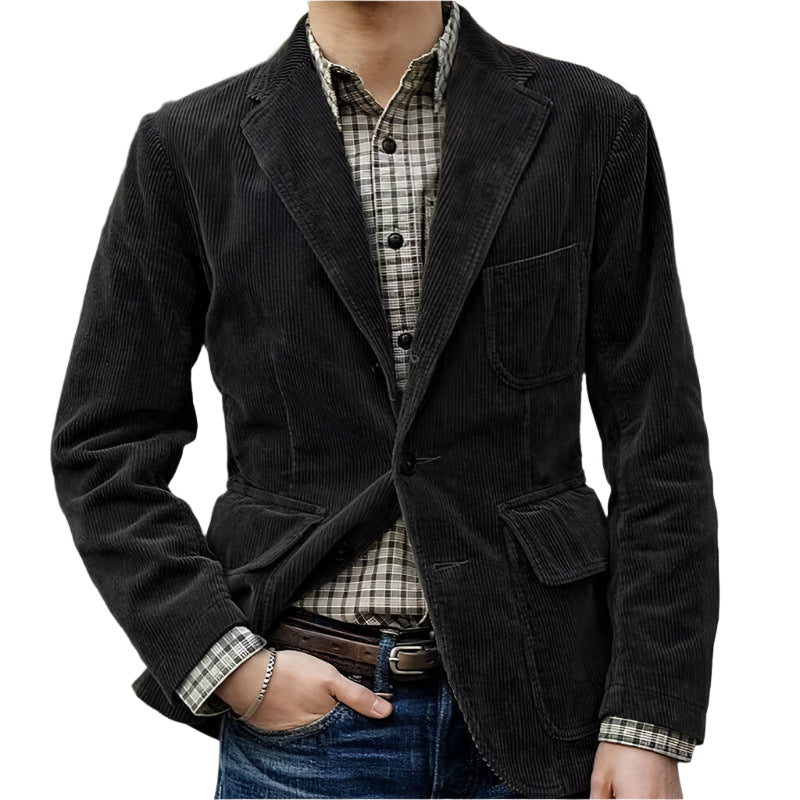 Cord-Sakko Herren – Stilvolles Blazer-Set – Vielseitig & Komfortabel 3