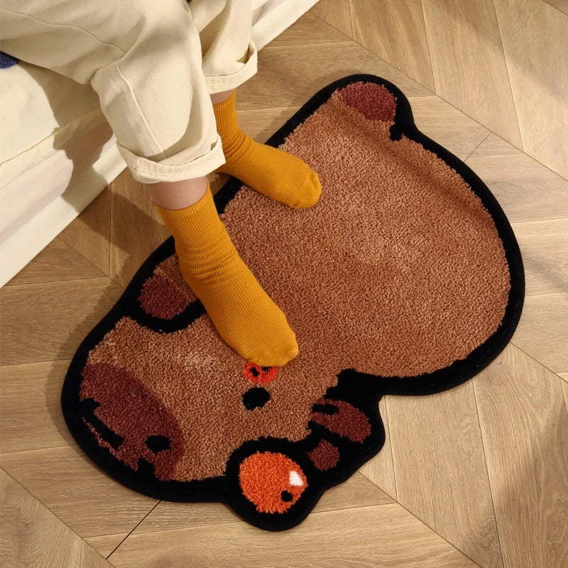 CosyCappy – Weicher Capybara-Teppich für stilvolle Wohnräume