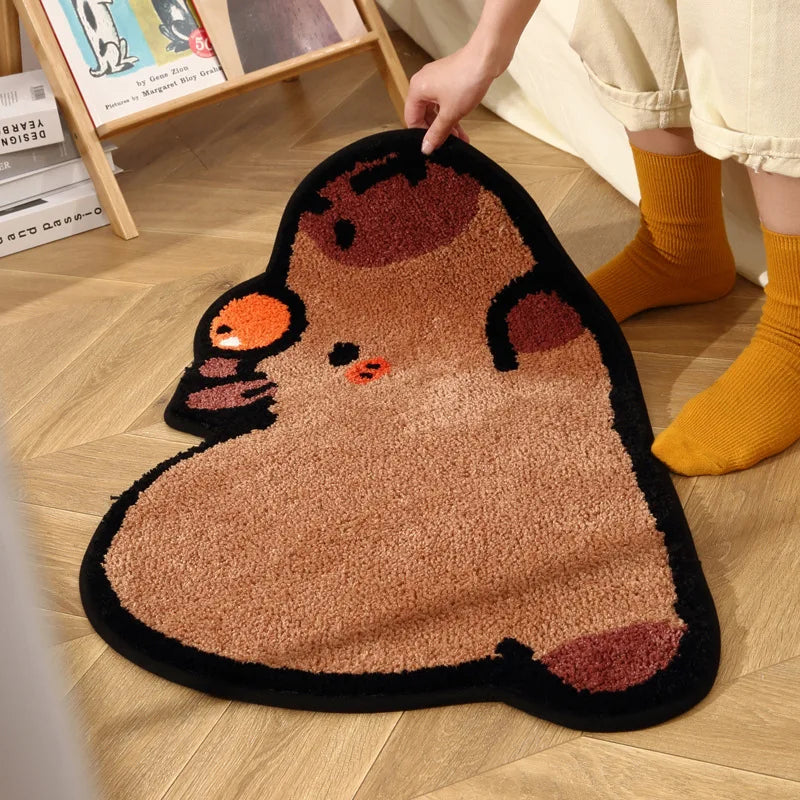 CosyCappy – Weicher Capybara-Teppich für stilvolle Wohnräume