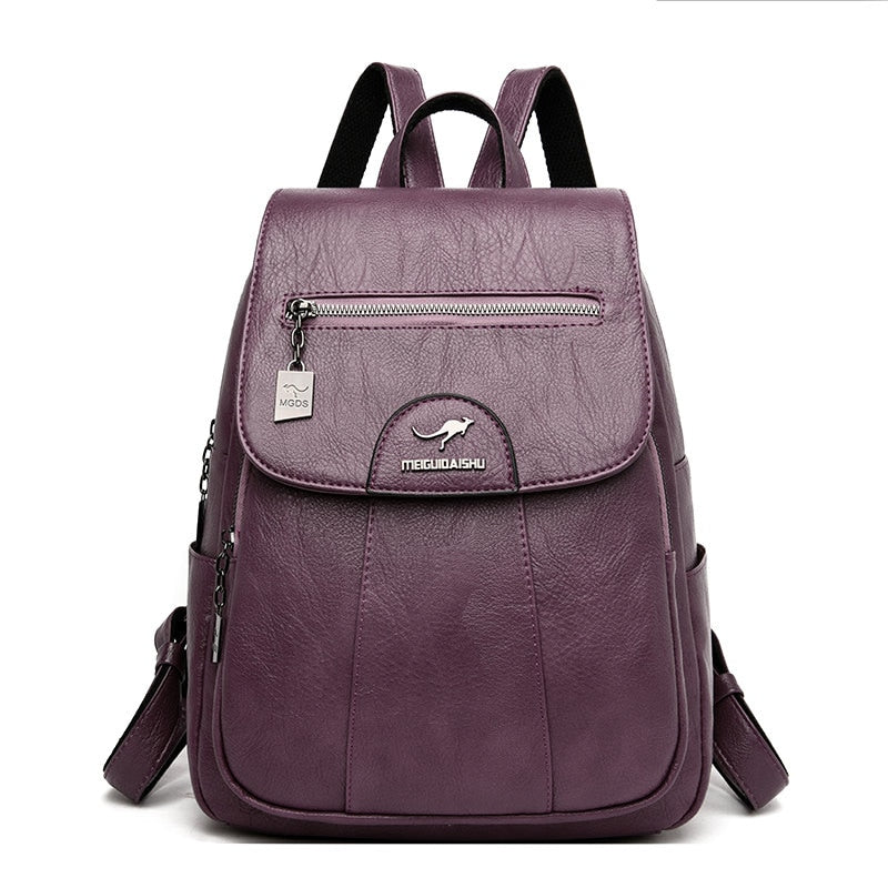Damenrucksack – Hochwertiges Leder & Ergonomisches Design – Ideal für Alltag und Reisen