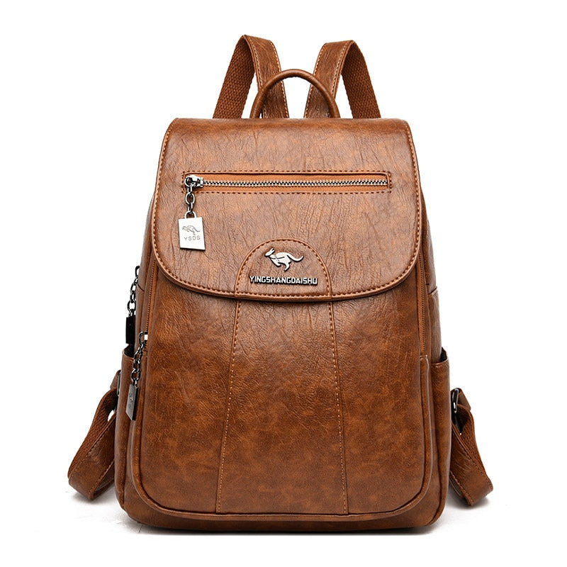 Damenrucksack – Hochwertiges Leder & Ergonomisches Design – Ideal für Alltag und Reisen