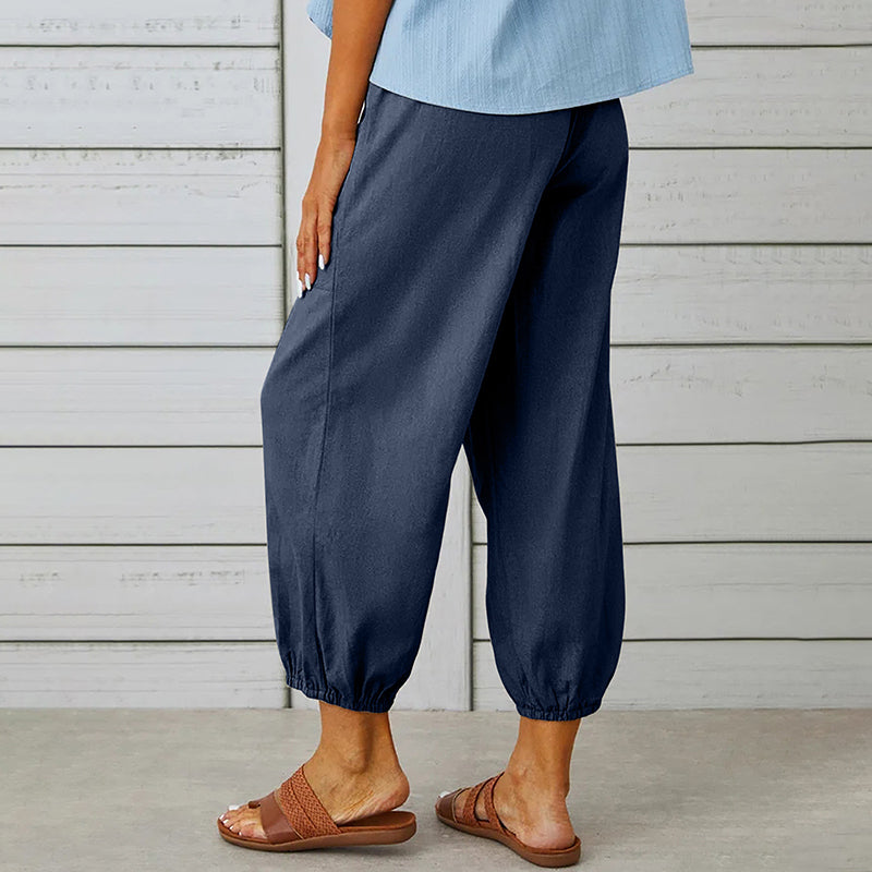 Daniela – Freizeithose Damen – Bequem Mit Verstellbarem Bund & Vielseitigem Design