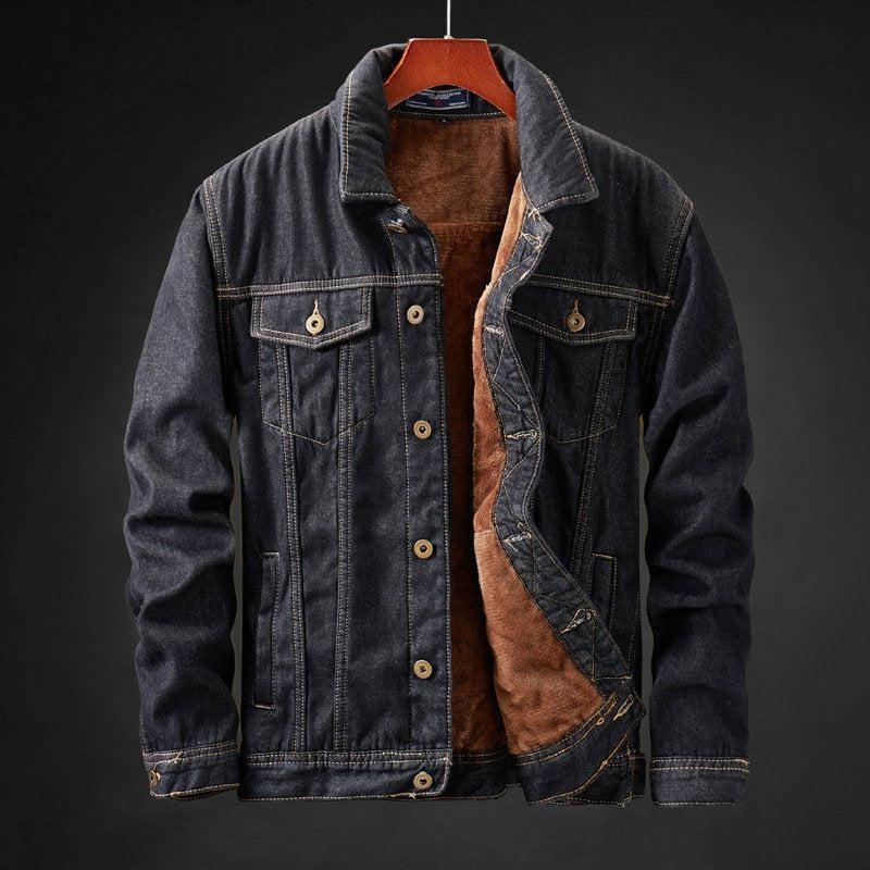 Denim & Co. – Herren Jeansjacke – Gefüttert mit Fleece für Wärme