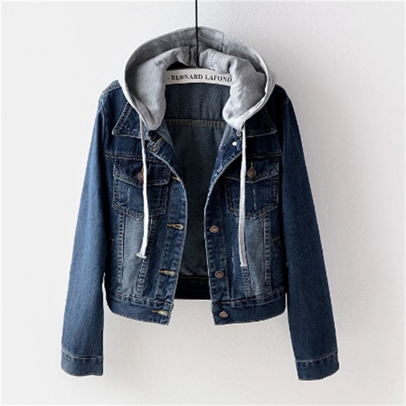 Denim – Damenjacke – Abnehmbare Kapuze & Fleece-Futter für Komfort