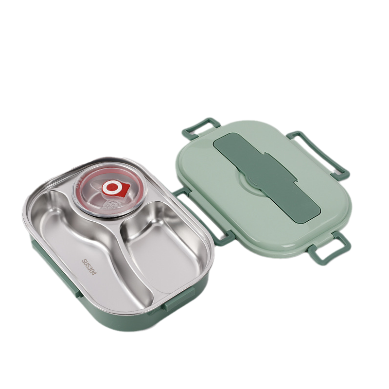 Edelstahl Lunchbox – Auslaufsicher & Temperaturhaltend – Ideal für Büro und Ausflüge