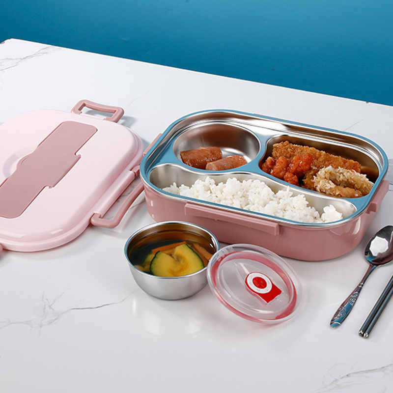Edelstahl Lunchbox – Auslaufsicher & Temperaturhaltend – Ideal für Büro und Ausflüge