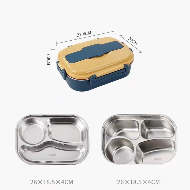 Edelstahl Lunchbox – Auslaufsicher & Temperaturhaltend – Ideal für Büro und Ausflüge