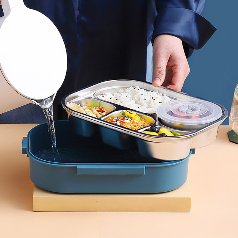 Edelstahl Lunchbox – Auslaufsicher & Temperaturhaltend – Ideal für Büro und Ausflüge