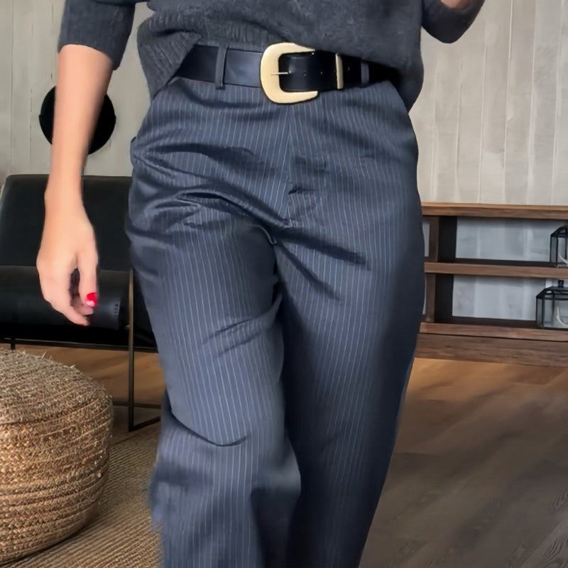 Elegante Anzughose Damen – Figurbetont & Bürotauglich – Schwarze Anzughose