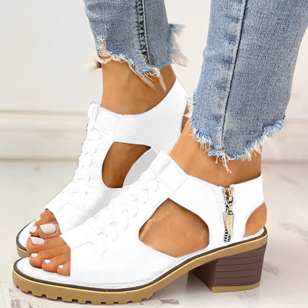 Elegante Damen Sandaletten – Stilvolles Peep-Toe-Design