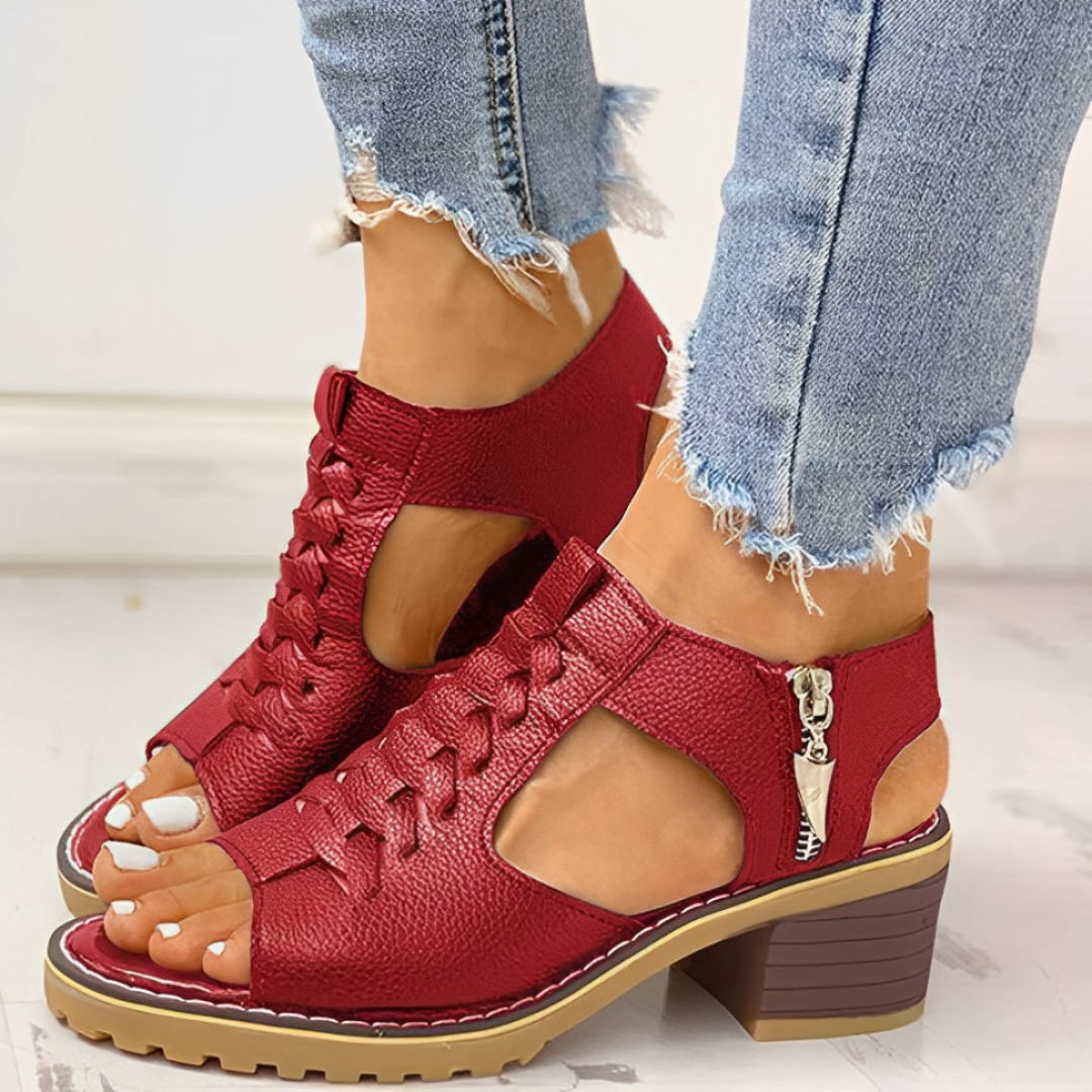 Elegante Damen Sandaletten – Stilvolles Peep-Toe-Design
