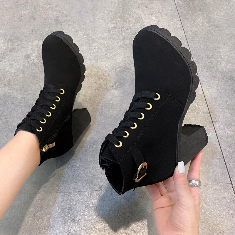Elegante Damenstiefel – Schwarze Stiefel Damenschuhe – Stilvoll & Bequem