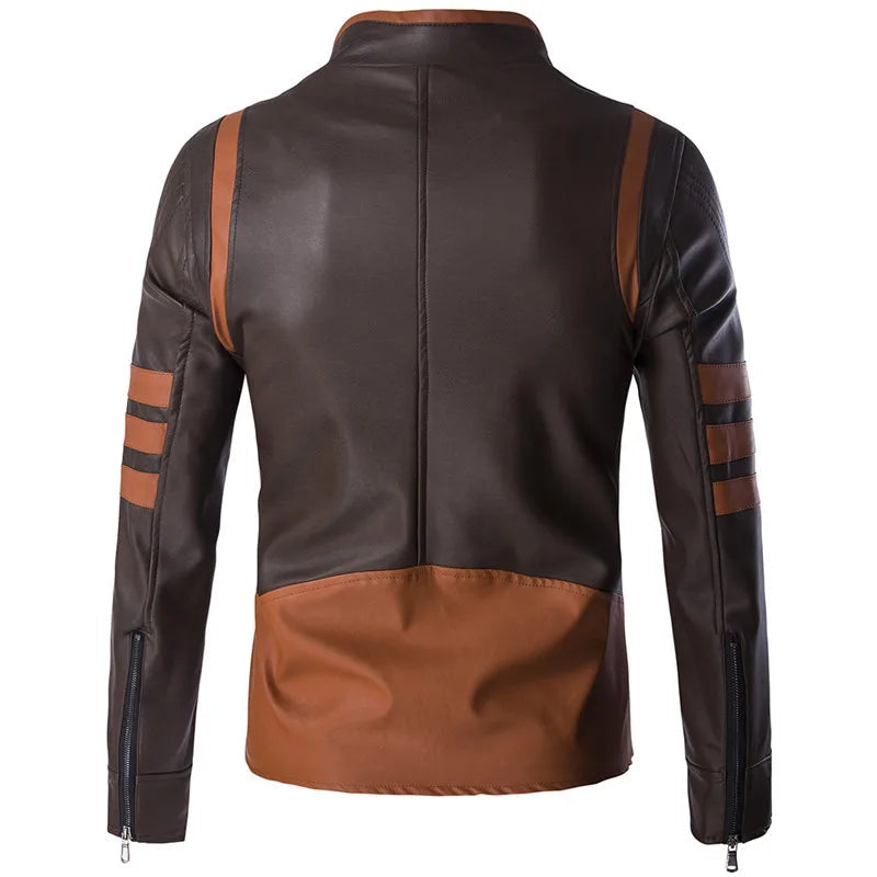 Elegante Herren Lederjacke – Taillierter Schnitt aus Hochwertigem Leder – Schwarz