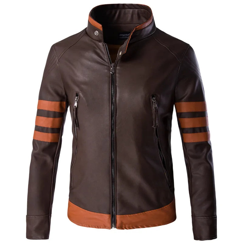 Elegante Herren Lederjacke – Taillierter Schnitt aus Hochwertigem Leder – Schwarz