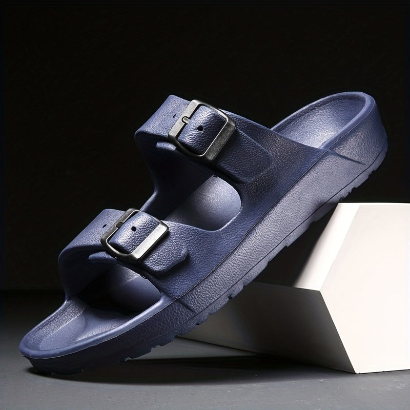 Elegante Herren Sandalen – Komfortabel mit Doppel-Schnalle aus Hochwertigem Leder