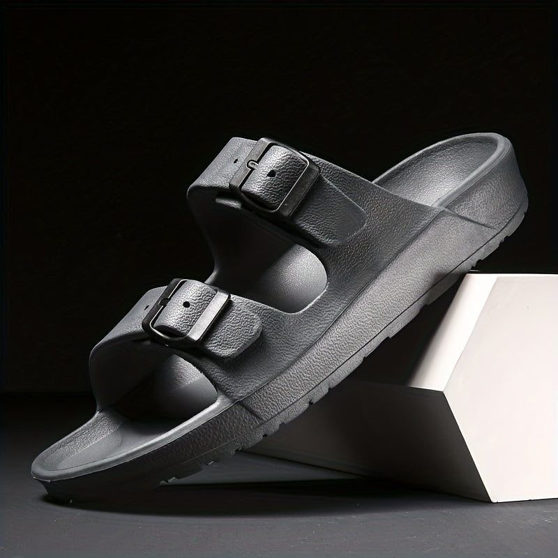 Elegante Herren Sandalen – Komfortabel mit Doppel-Schnalle aus Hochwertigem Leder