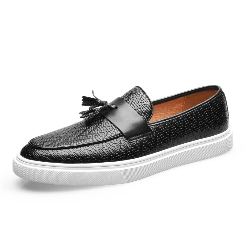 Elegante Leder Loafer für Herren – Handgefertigt aus italienischem Echtleder