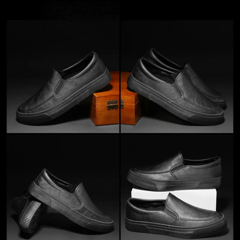 Elegante Leder-Slipper Herren – Luxuriös & Bequem – Ideal für Business und Freizeit