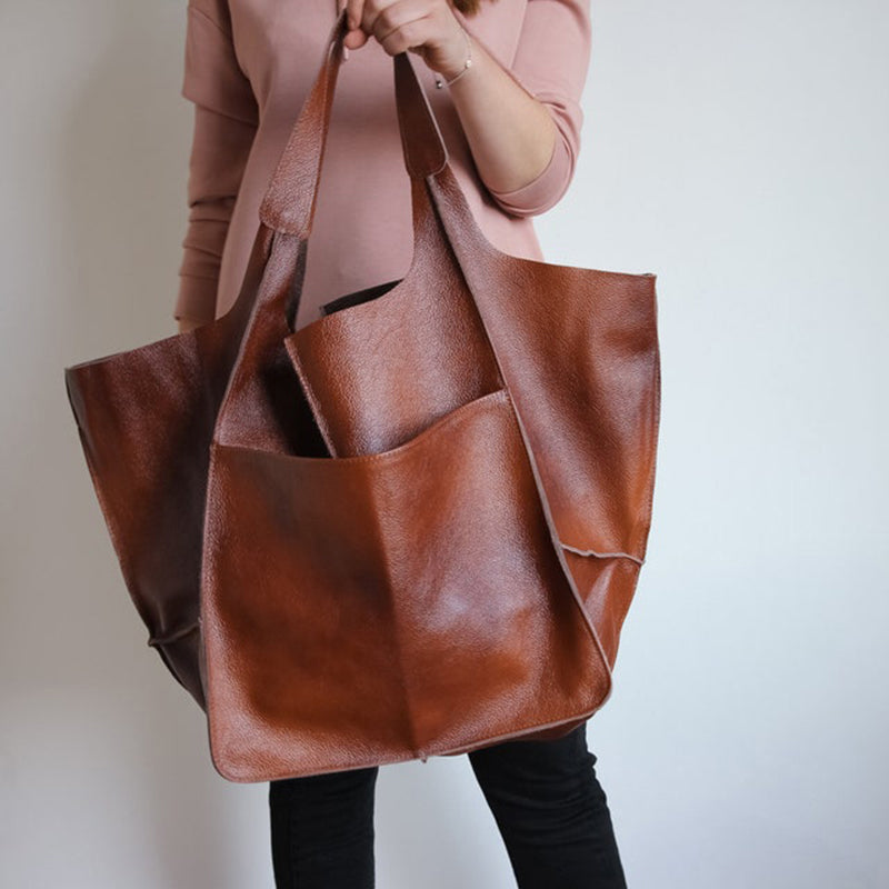 Elegante Leder-Wochenendtasche – Stilvolles & Vielseitiges Design – Geräumig & Modern