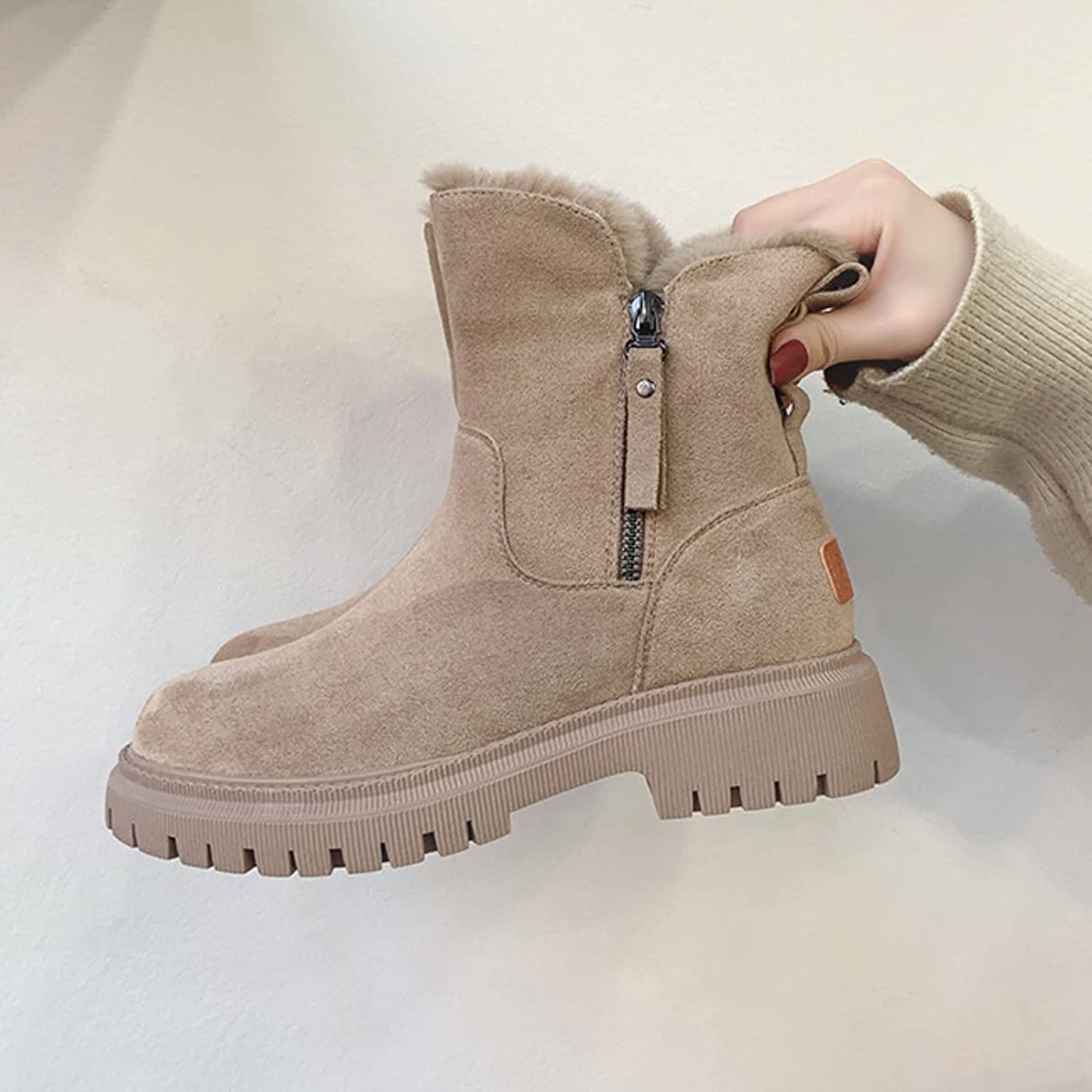 Elegante Samtstiefel Damen Schwarz – Warm & Vielseitig für Winteraktivitäten