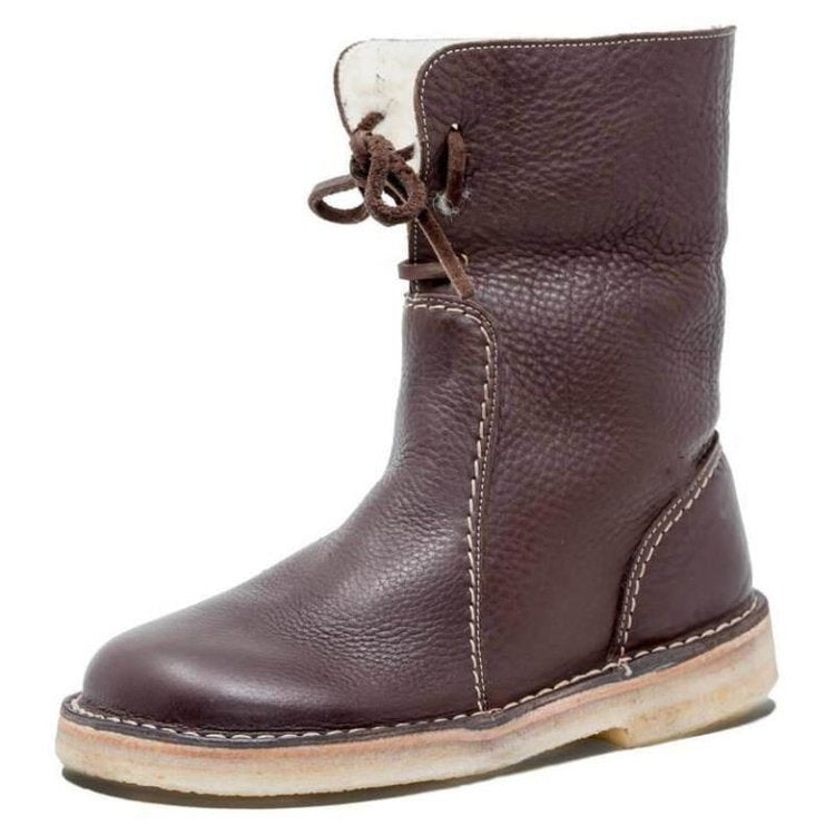 Elegante Vintage Stiefel – Wasserdicht mit Wollfutter – Stilvoll und Warm