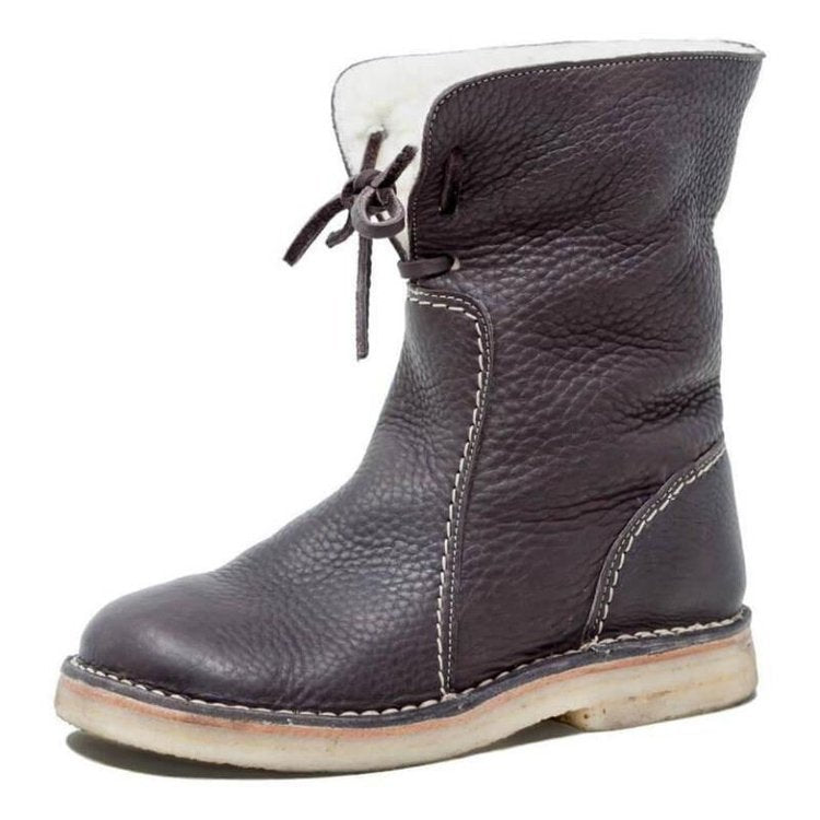 Elegante Vintage Stiefel – Wasserdicht mit Wollfutter – Stilvoll und Warm