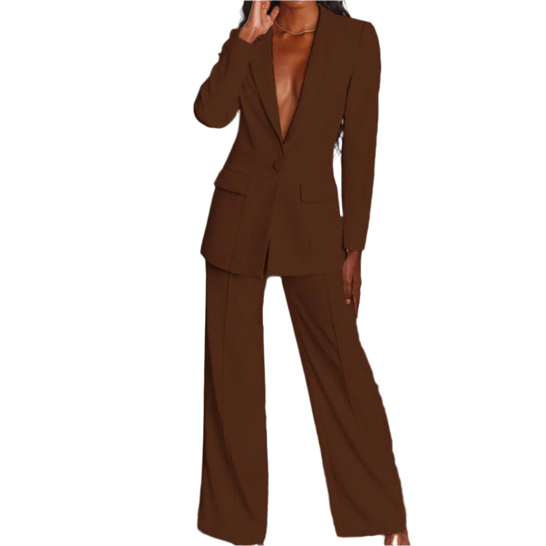 Eleganter Blazer Damen – Hochwertiges Set – Stilvoll und Vielseitig für Damen