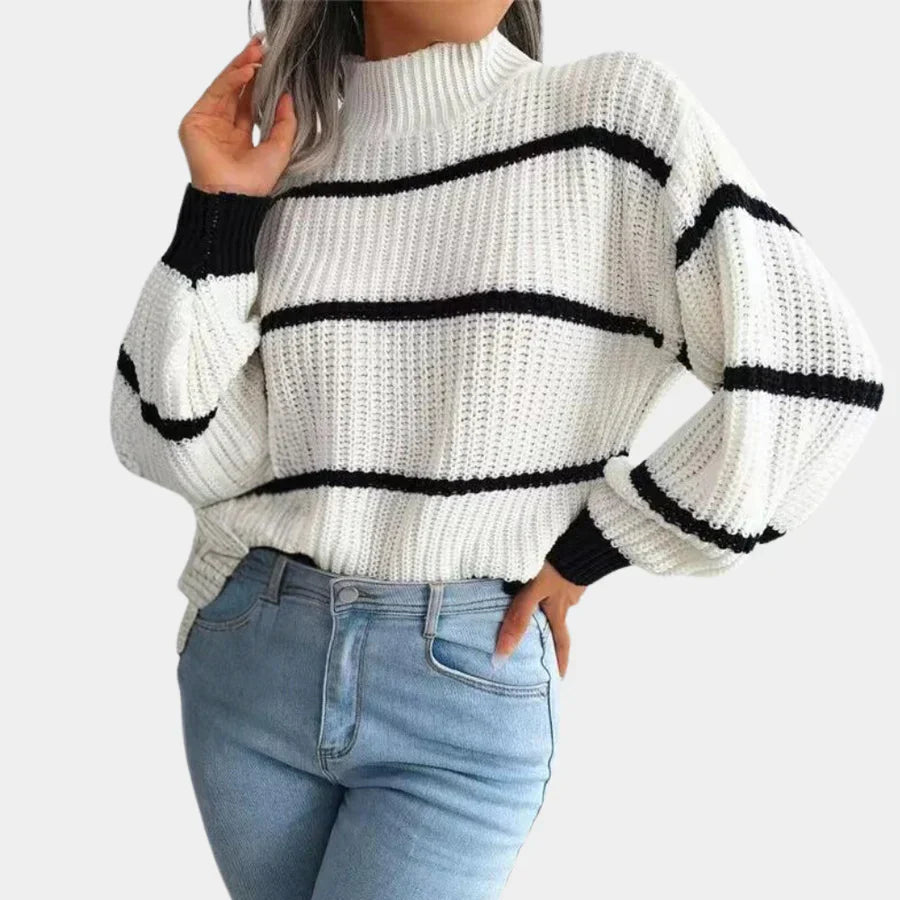 Eleganter Damenpullover – 100% Schurwolle – Warm & Stilvoll für Jeden Anlass