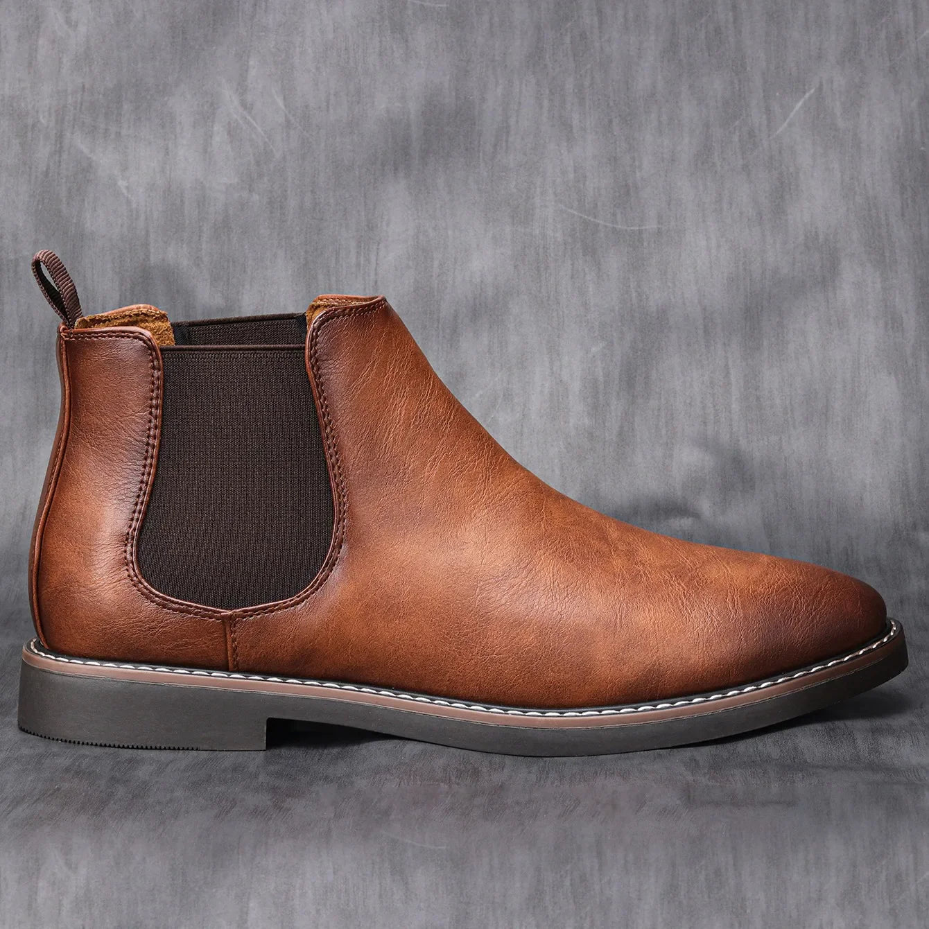 Eleganter Chelsea-Stiefel aus Leder für Herren – Stilvoll & Komfortabel in Schwarz oder Braun 6