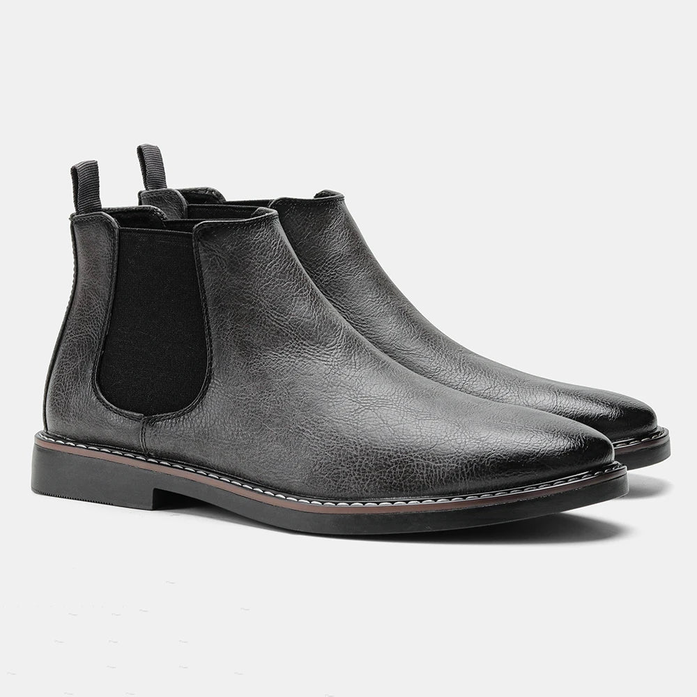 Eleganter Chelsea-Stiefel aus Leder für Herren – Stilvoll & Komfortabel in Schwarz oder Braun 9