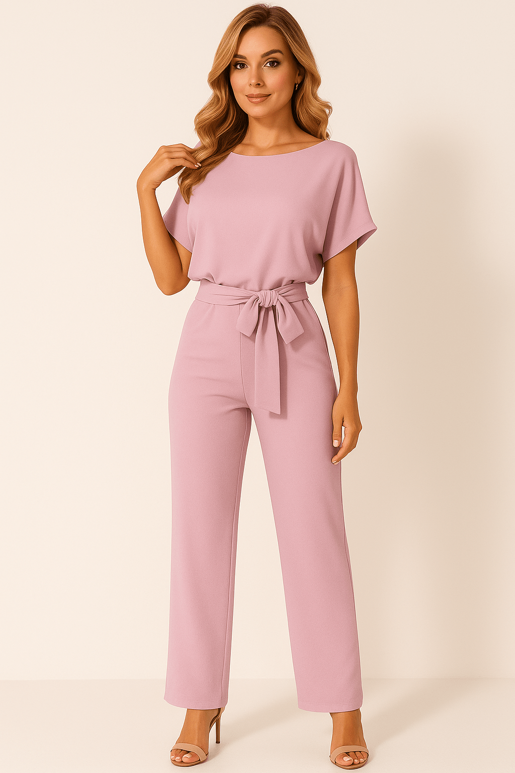 Eleganter Krawatten-Gürtel-Overall für Frauen – Stilvoll & Vielseitig 10