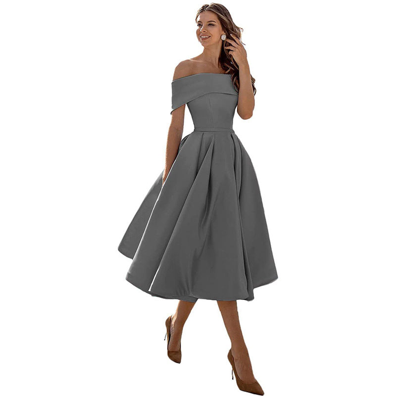 Elegantes Partykleid Schwarz – Trägerlos & Vielseitig für Damen