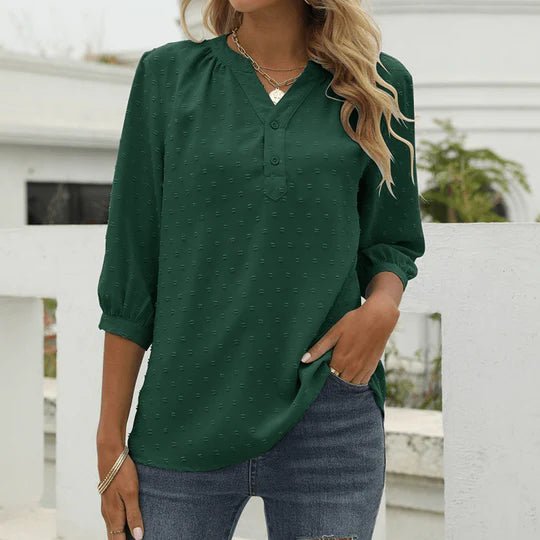 Femma – Damenbluse – Elegantes Patchwork-Design für Festliche Anlässe
