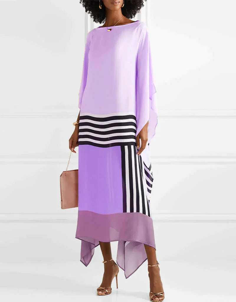 Geometrisches Midi-Kleid für Damen – Modern & Vielseitig