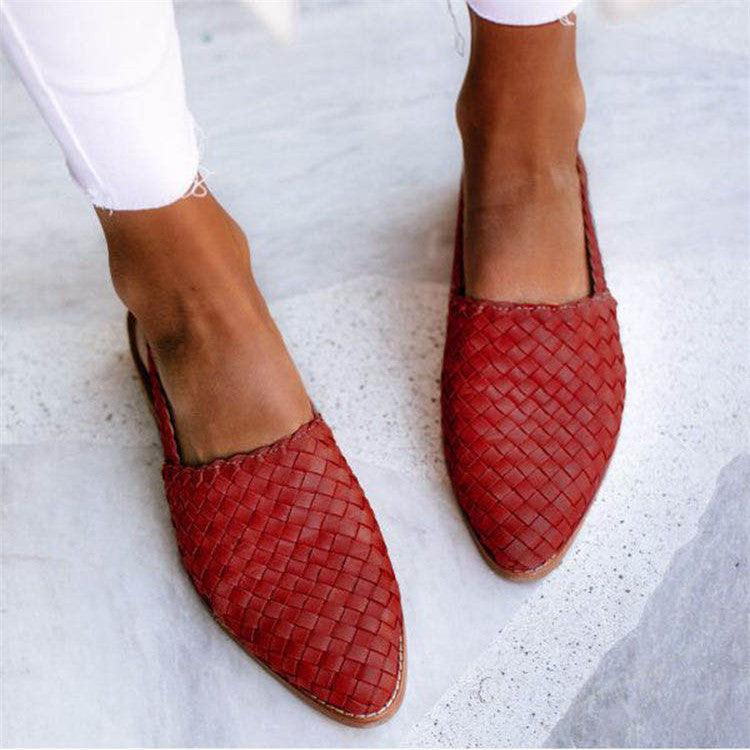Gewebte Slingback Flats für Damen – Eleganz & Komfort