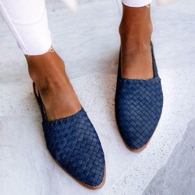 Gewebte Slingback Flats für Damen – Eleganz & Komfort