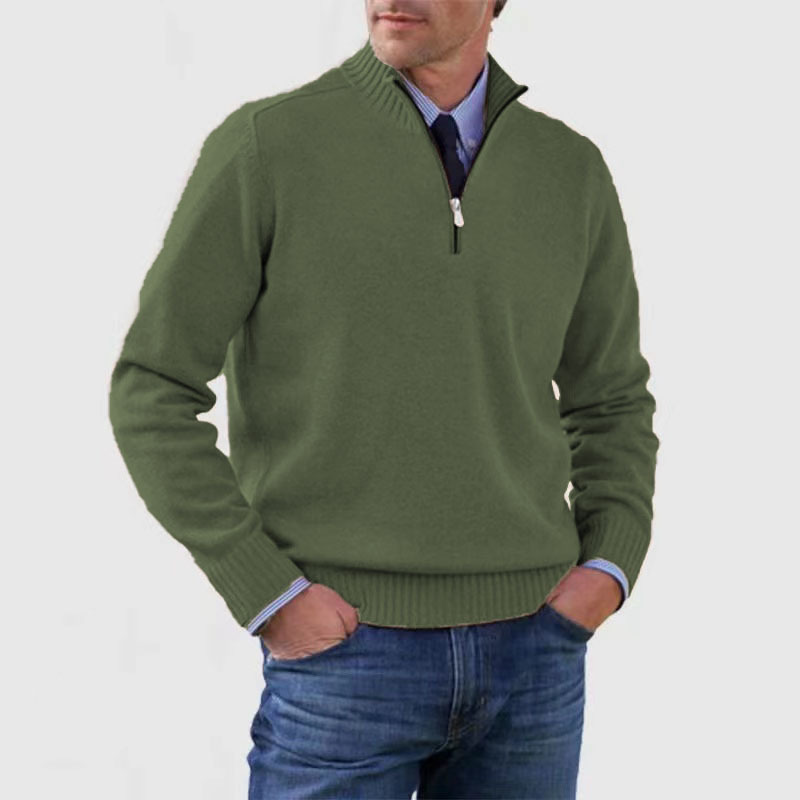 Halber Reißverschluss Pullover für Herren – Bequem & Modern