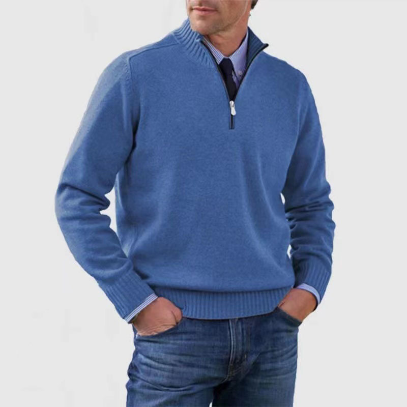 Halber Reißverschluss Pullover für Herren – Bequem & Modern