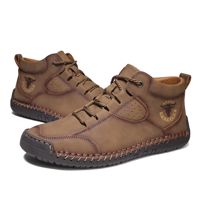 Handgefertigte schwarze Stiefeletten für Herren – bequeme und stylische Lederschuhe