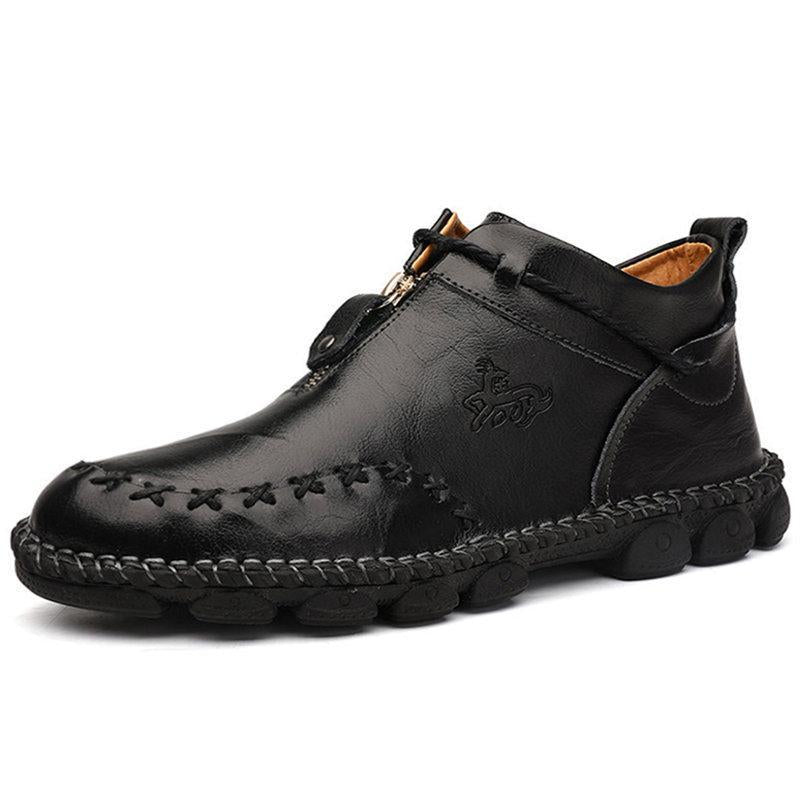 Handgenähte Freizeitstiefel aus Leder für Herren – bequem und rutschfest