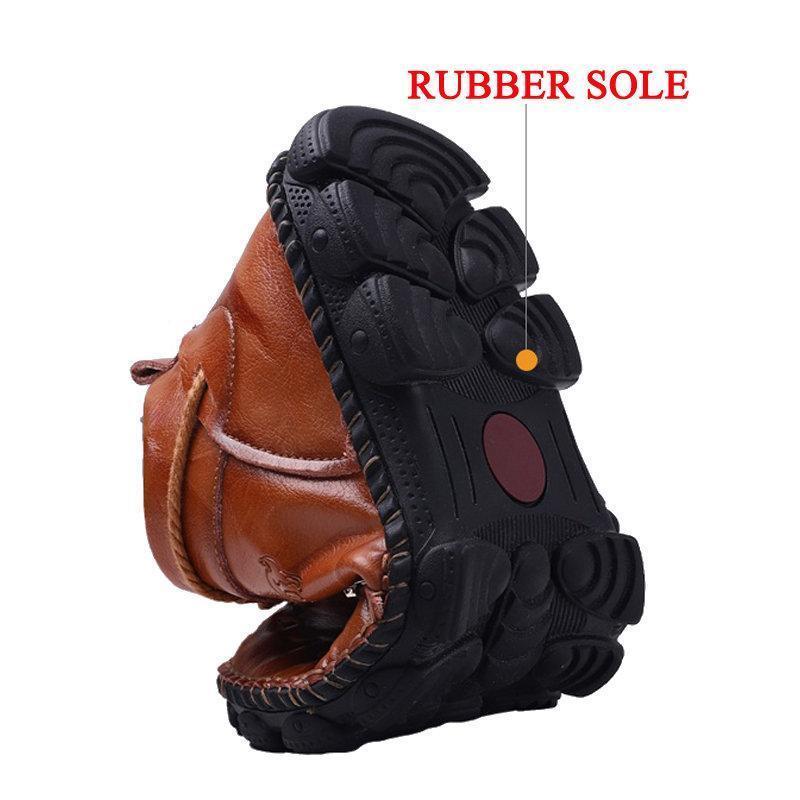 Handgenähte Freizeitstiefel aus Leder für Herren – bequem und rutschfest